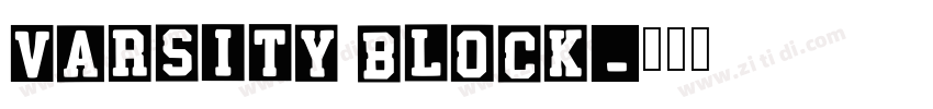 Varsity Block字体转换